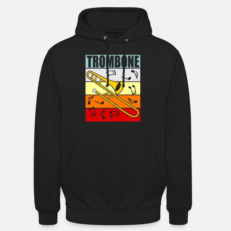 Trombone trombone - Sweat-shirt à capuche unisexe - noir
