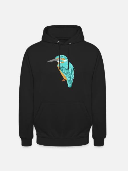 Eisvogel - Unisex Hoodie - Schwarz