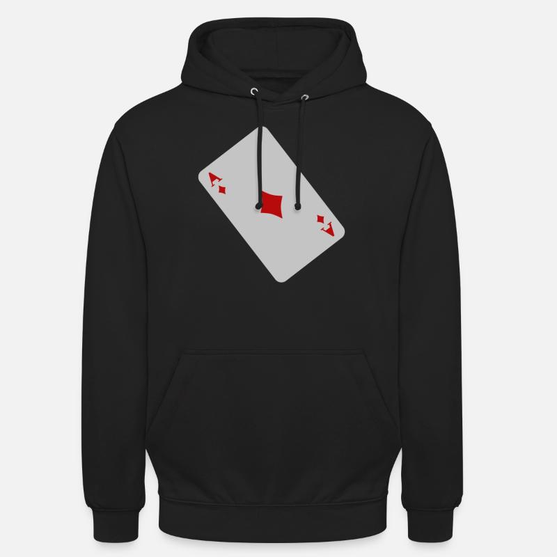 Karo As - Sweat-shirt à capuche unisexe - noir