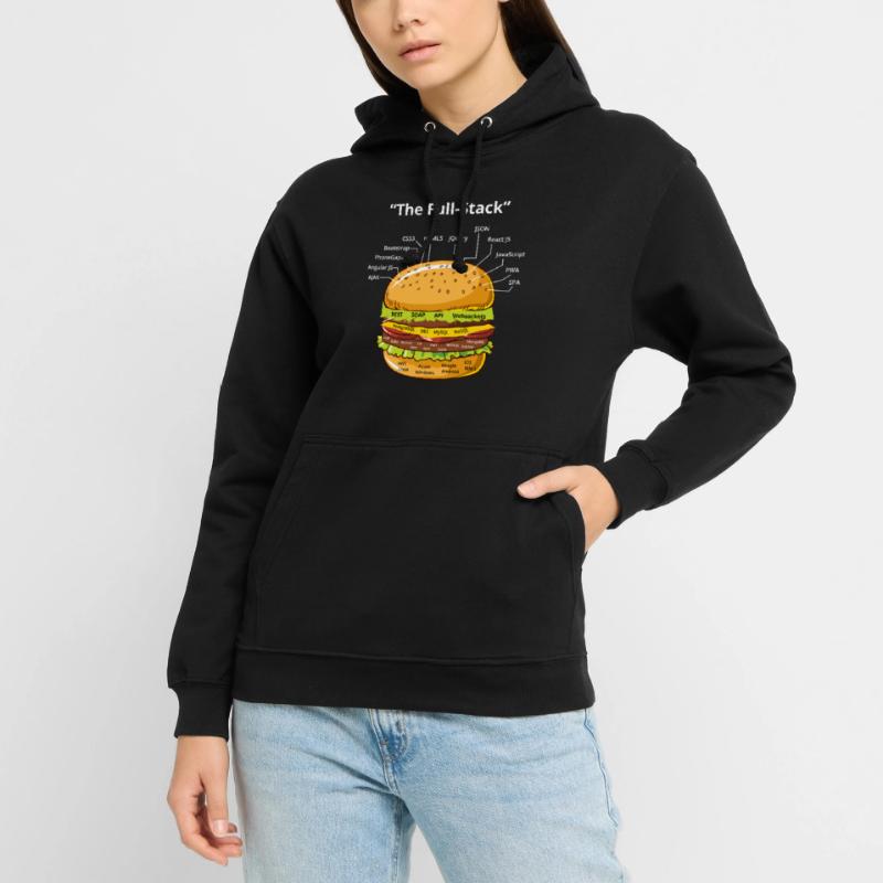 Computer Programmer Coders Software Burger Lovers Unisex Hoodie