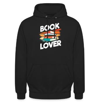 Buch - Unisex Hoodie - Schwarz - Vorne - Alina (178cm) & Michal (187cm)