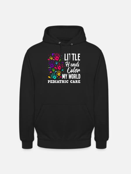 Infirmière infirmière pédiatrique - Sweat-shirt à capuche unisexe - noir