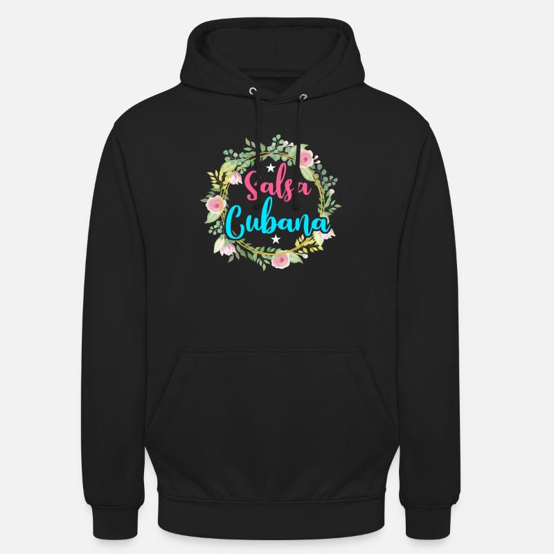 Salsa Cubana Cuba Cuba - Sweat-shirt à capuche unisexe - noir