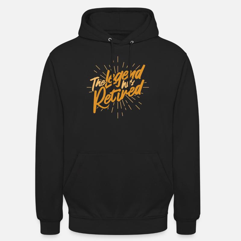 Pension de retraite - Sweat-shirt à capuche unisexe - noir