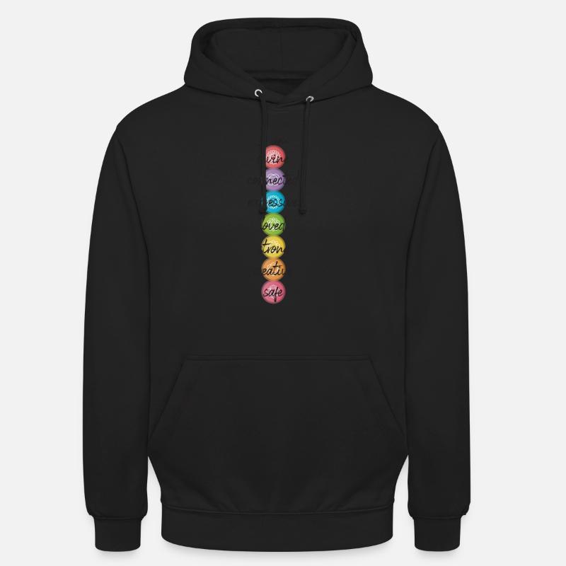 Chakra Tantra Vie Bouddha - Sweat-shirt à capuche unisexe - noir