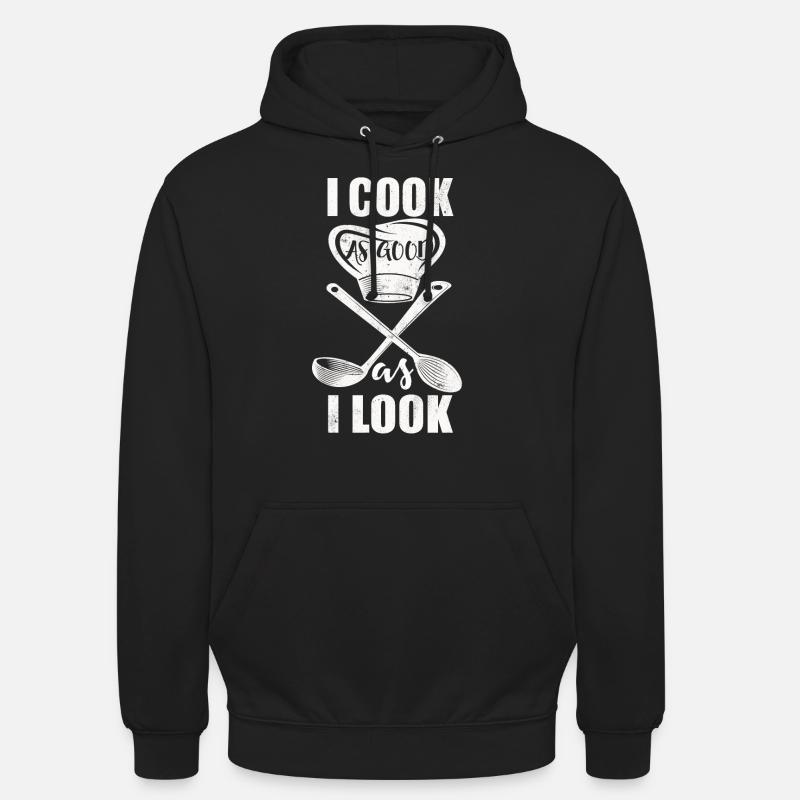 Cuisinier cuisinier cuisinier chef cuisinier - Sweat-shirt à capuche unisexe - noir