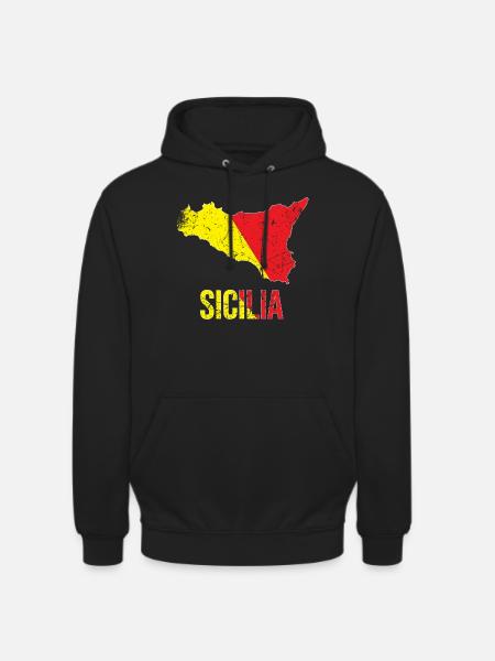 MINCHIA CHE BELLA PALERMO Sicile - Sweat-shirt à capuche unisexe - noir