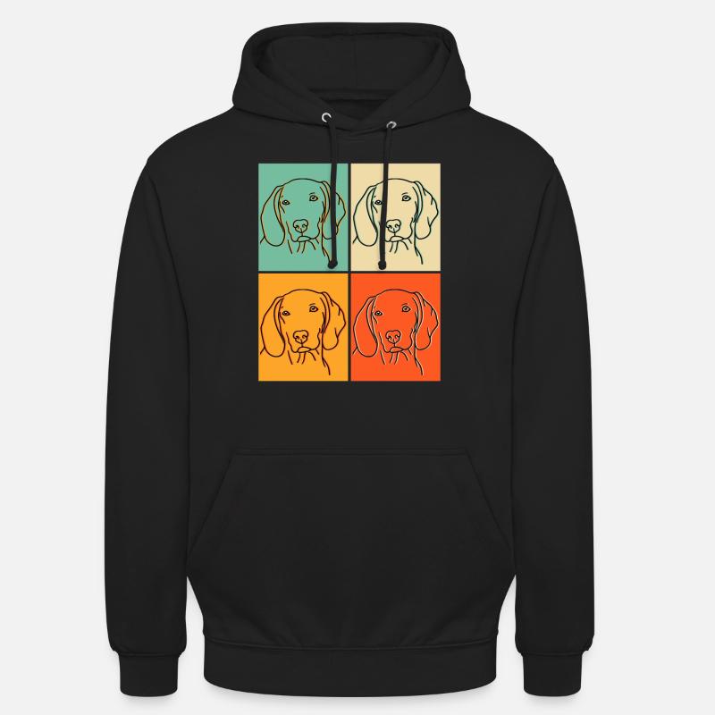 Weimaraner Popart gift - Unisex Hoodie - black