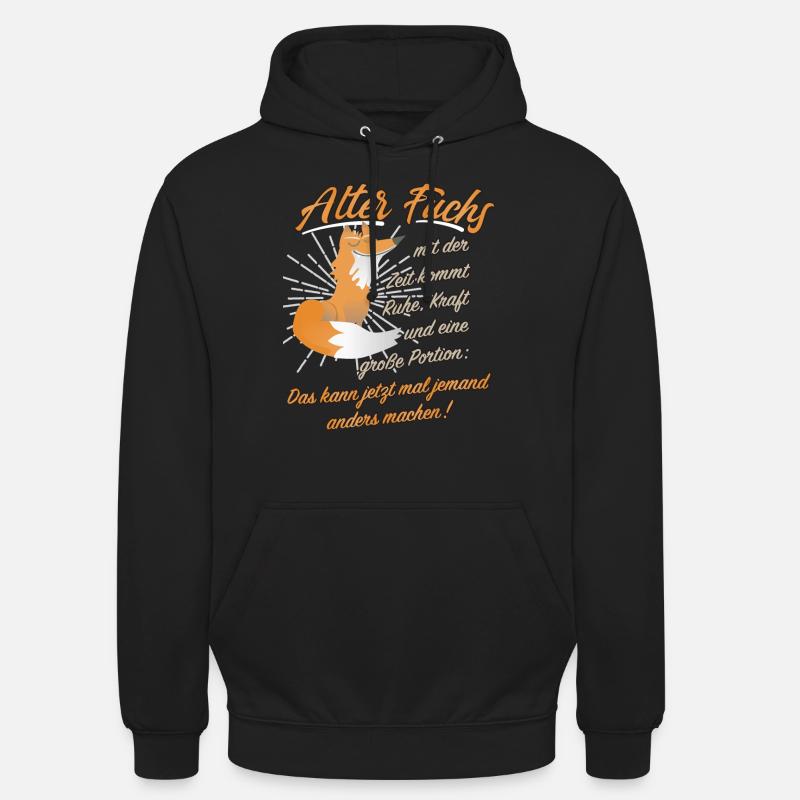 Old fox gift idea - Unisex Hoodie - black