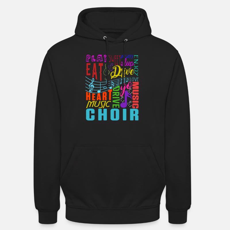 Chormusik Chor Chor Musik Dirigent Geschenk - Unisex Hoodie - Schwarz