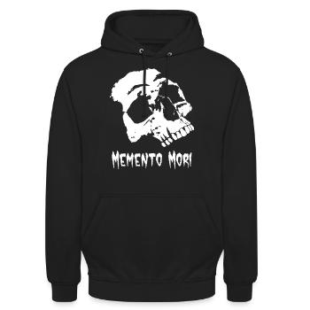 Memento Mori - Unisex Hoodie - Schwarz - Vorne - Alina (178cm) & Michal (187cm)
