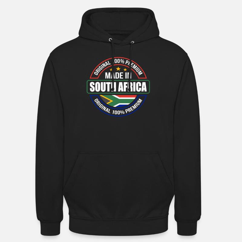 Afrique du Sud - Sweat-shirt à capuche unisexe - noir