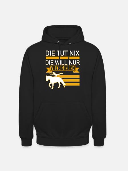 Voltigieren Voltigierer Spruch - Unisex Hoodie - Schwarz