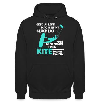 Kiteboarding Kitesurfer Kitesurfing - Unisex Hoodie - Schwarz - Vorne - Alina (178cm) & Michal (187cm)