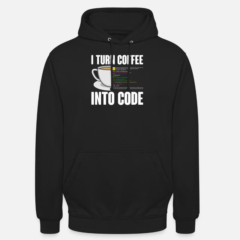 Lustiges Computer Kaffee Programmierer Design Unisex Hoodie