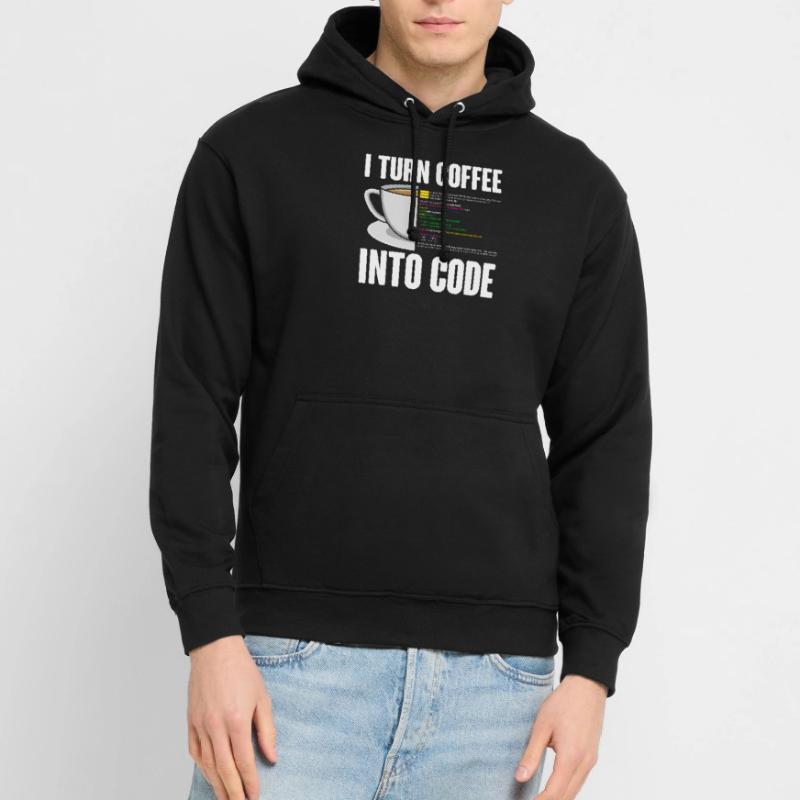 Lustiges Computer Kaffee Programmierer Design Unisex Hoodie