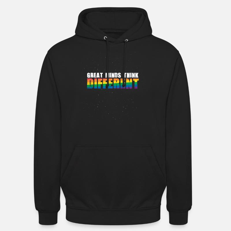 Great minds think different - Sweat-shirt à capuche unisexe - noir