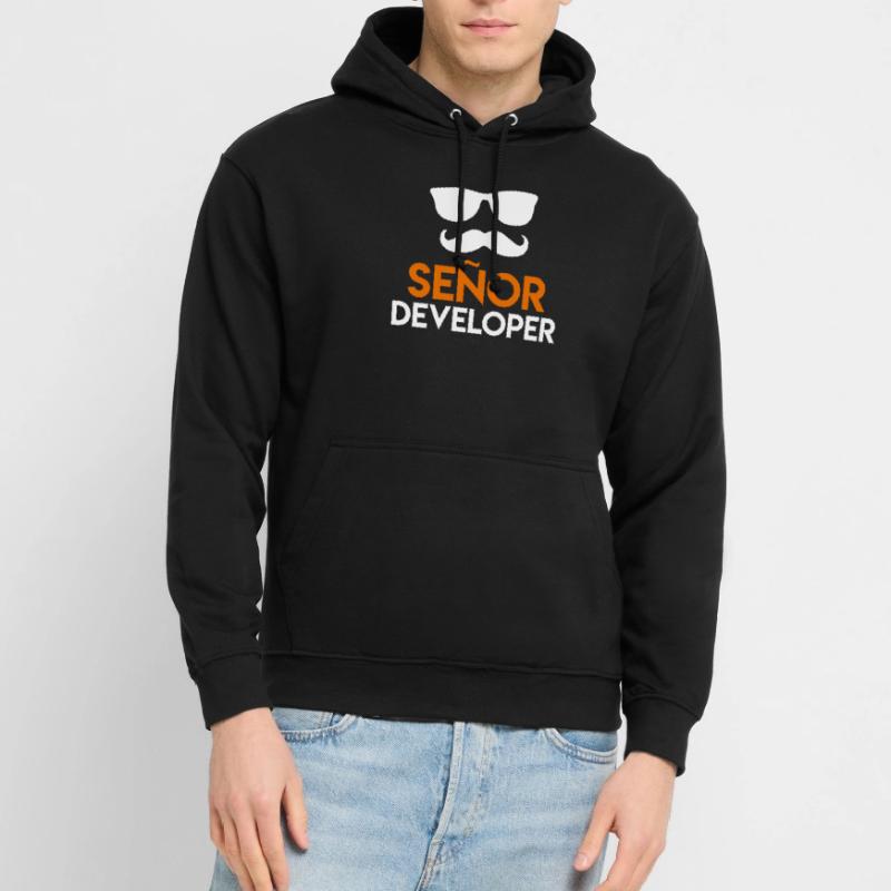 Senor Developer Programmeur développeur Nerd Sweat-shirt à capuche unisexe