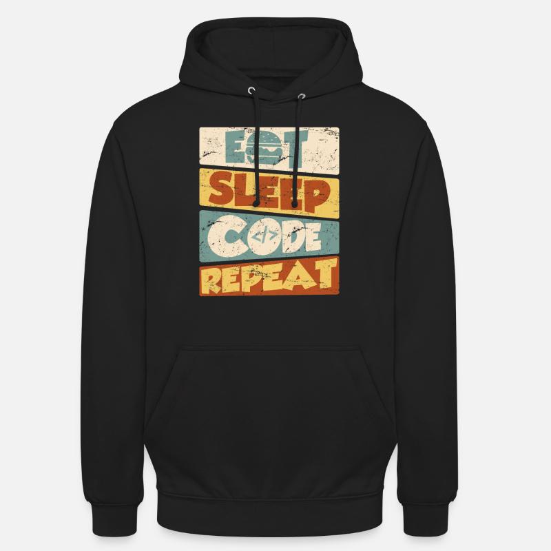 Programmer Developer IT Saying Eat Sleep Code Unisex Hoodie
