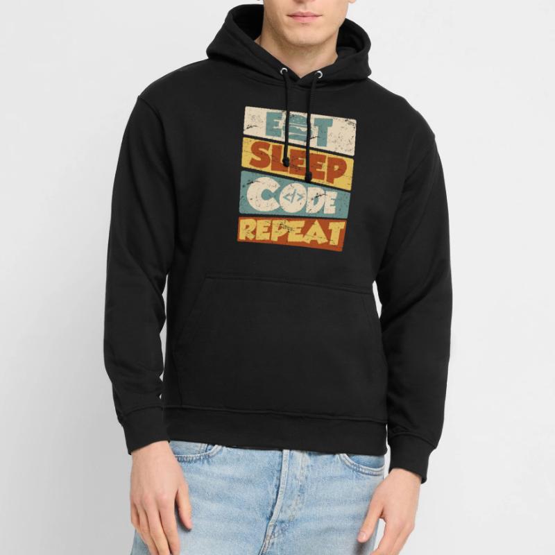 Programmer Developer IT Saying Eat Sleep Code Unisex Hoodie