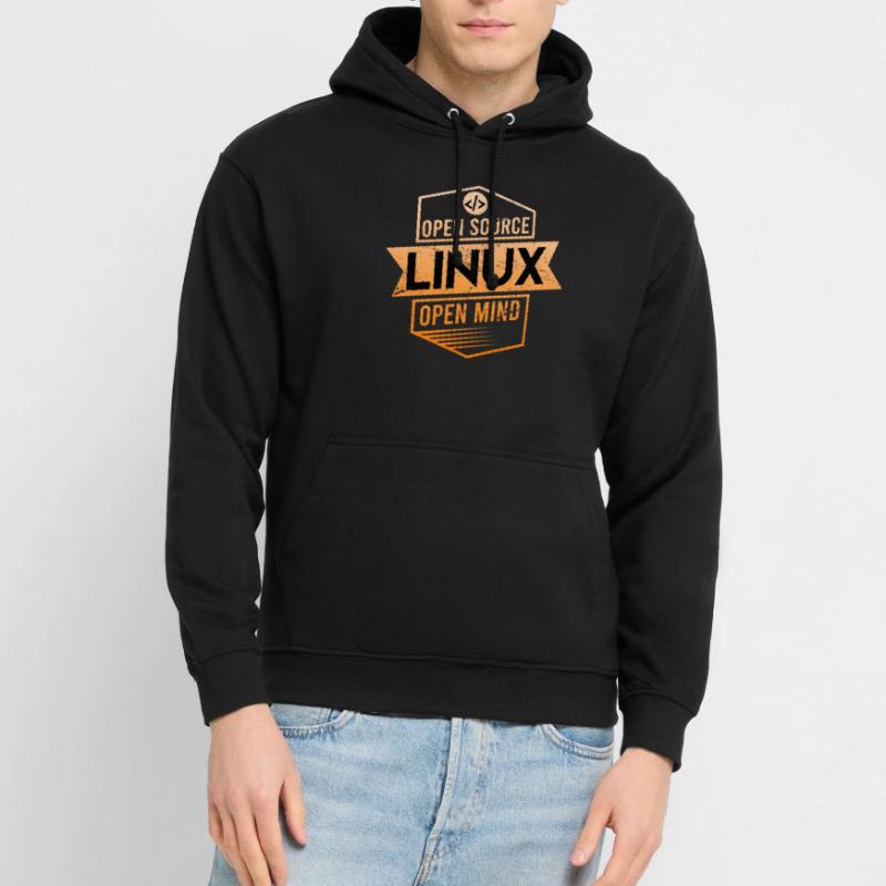 Système d’exploitation Open Source Open Mind Linux Sweat-shirt à capuche unisexe