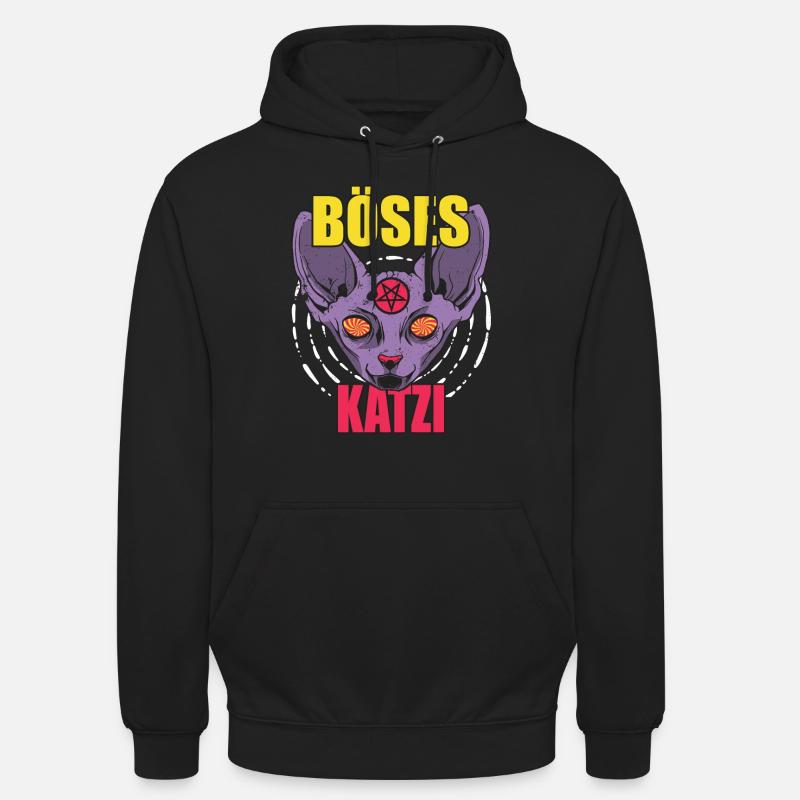 Chat de Katzi - Sweat-shirt à capuche unisexe - noir