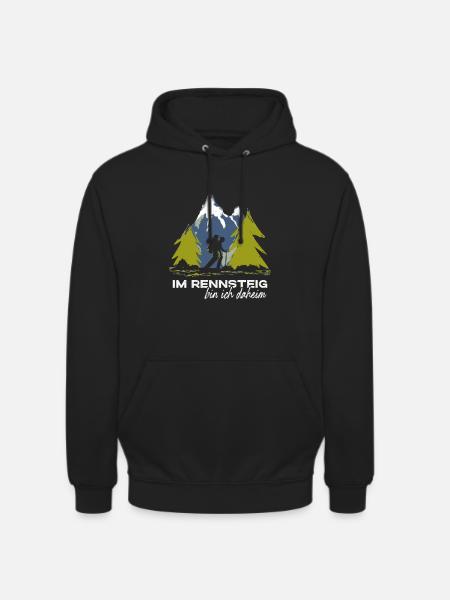 Rennsteig - Unisex Hoodie - Schwarz