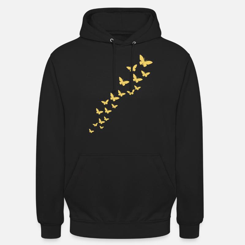 Papillon papillon - Sweat-shirt à capuche unisexe - noir