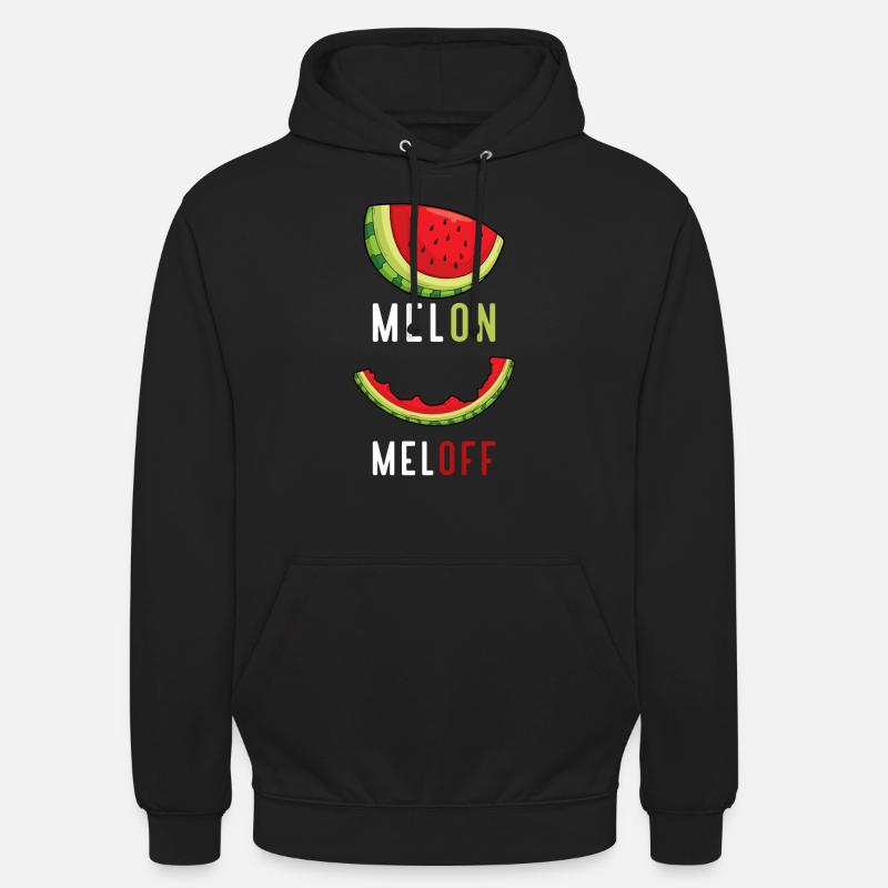 Pastèque Fruits Melone Été - Sweat-shirt à capuche unisexe - noir