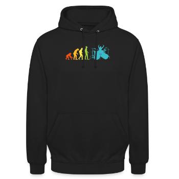 Groupe de musique Batteur Evolution Drumsticks - Sweat-shirt à capuche unisexe - noir - Devant - Alina (178cm) & Michal (187cm)