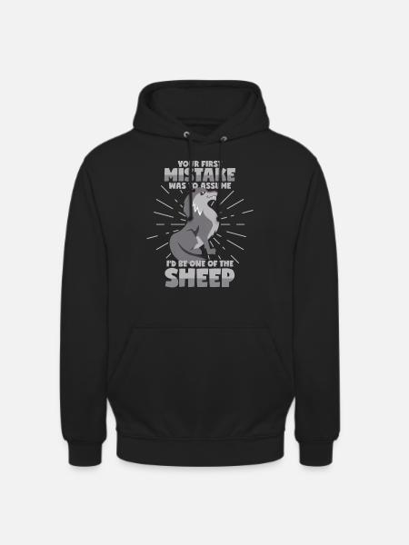 Wolf in sheep's clothing - Unisex Hoodie - black