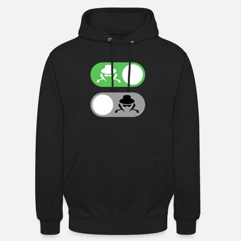 Cybersecurity Motiv White Hat Hacker - Unisex Hoodie - Schwarz
