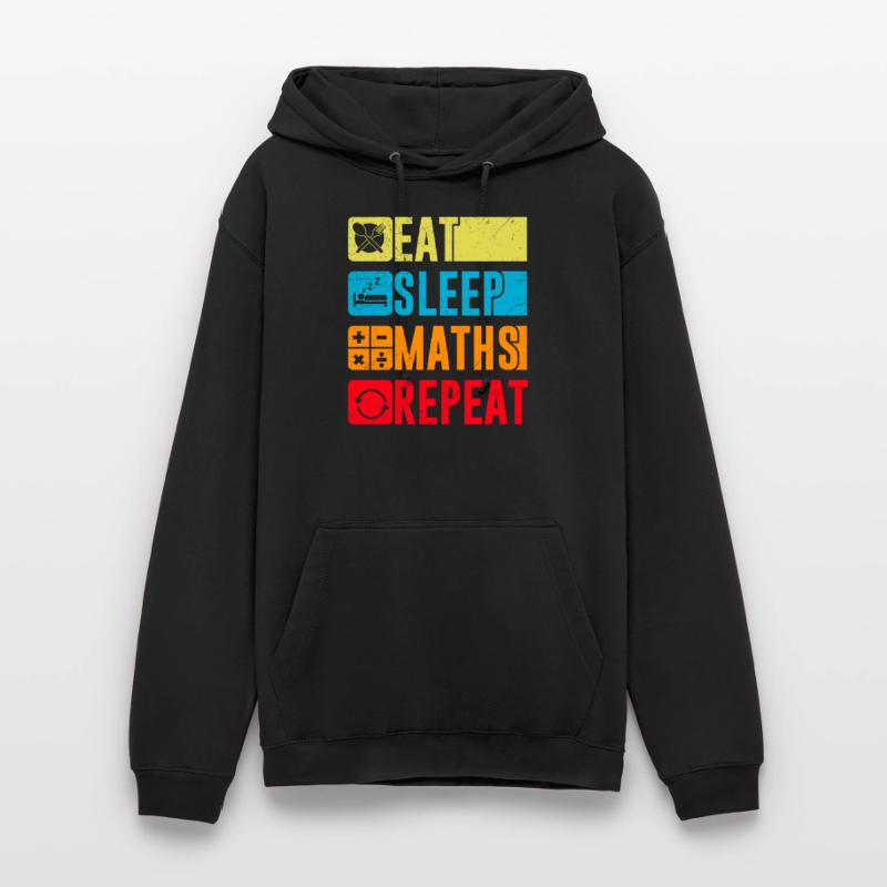 Eat Sleep Maths Repeat Math Mathematics Study Unisex Hoodie