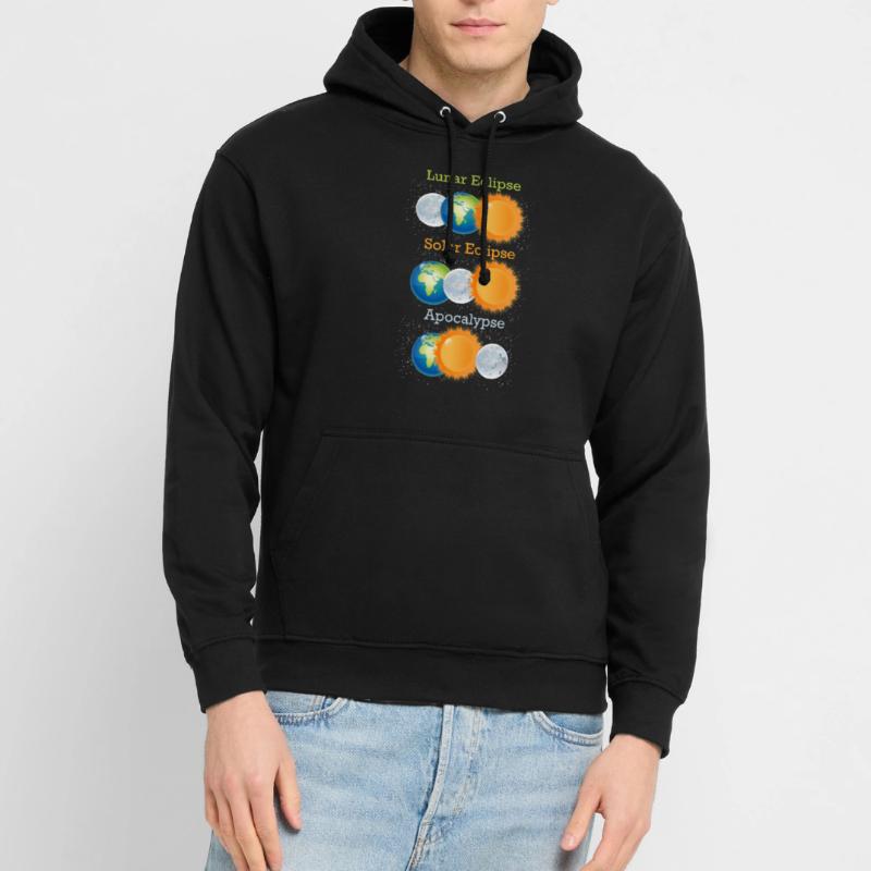 Éclipse de lune Éclipse Apocalypse Sweat-shirt à capuche unisexe