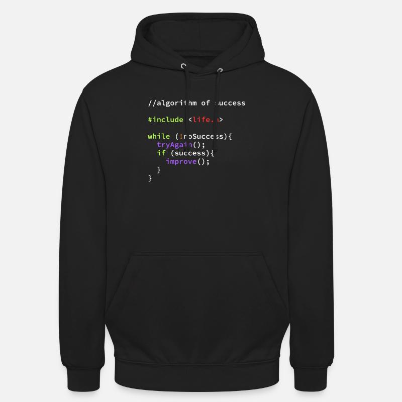 Informaticien codeur Coder Hacker Code Sweat-shirt à capuche unisexe