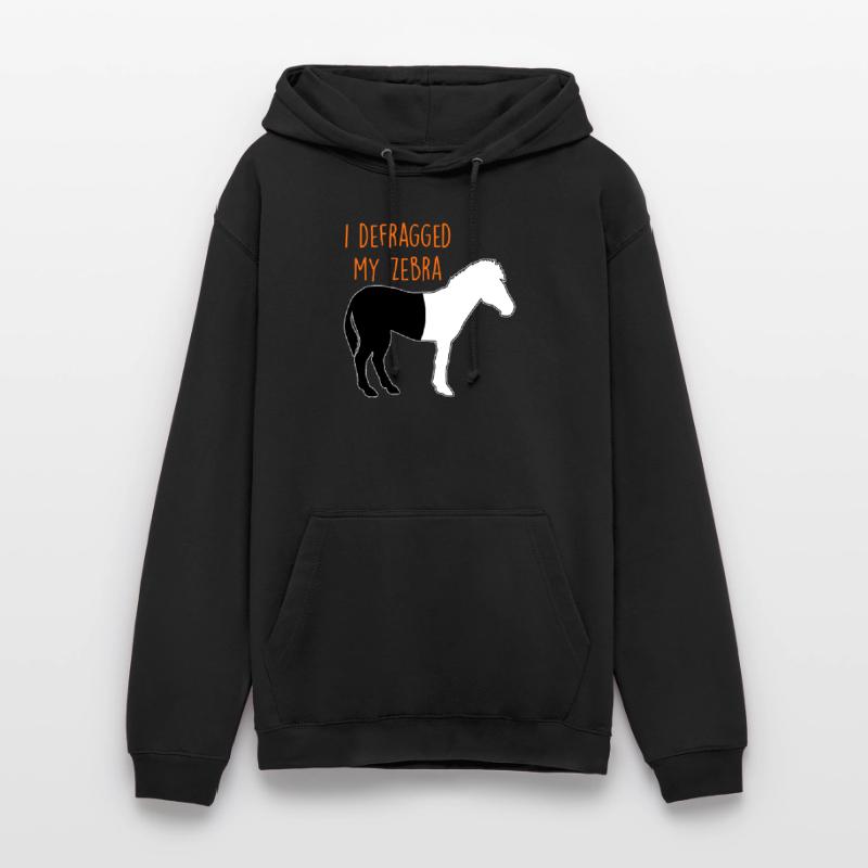 Defragmentiertes Zebra Informatiker Witz Coder Unisex Hoodie