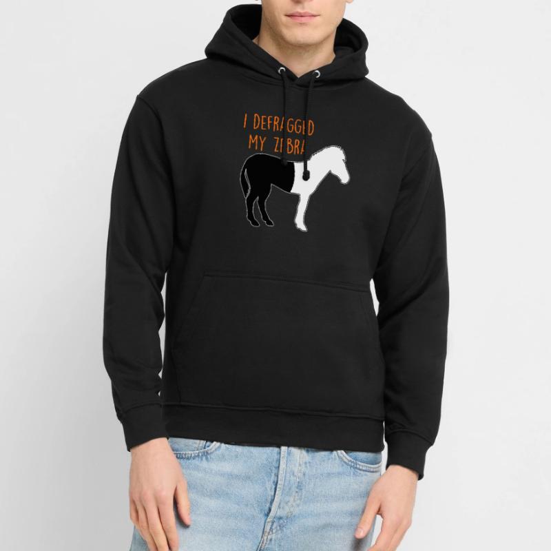 Defragmentiertes Zebra Informatiker Witz Coder Unisex Hoodie