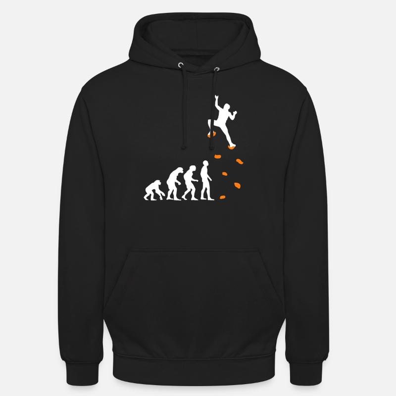 Kletter Evolution Kletterwand Klettern Bouldern - Unisex Hoodie - Schwarz