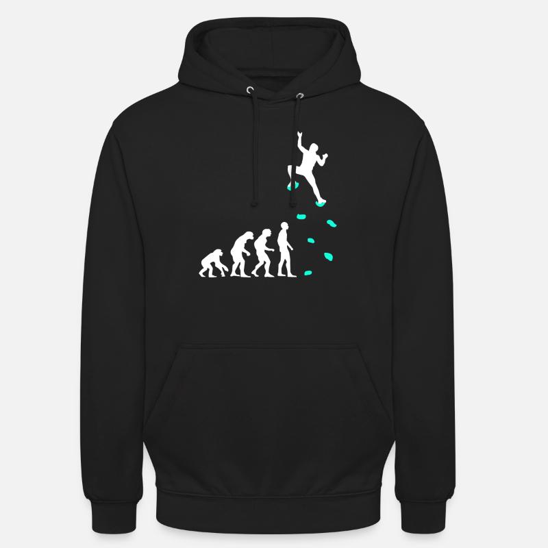 Climbing Evolution Climbing Handles Climbing Wall - Unisex Hoodie - black