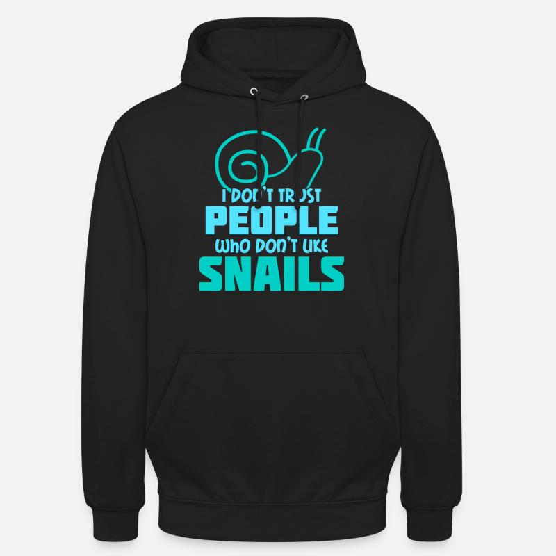 Escargots Escargots Escargot Dire Escargot - Sweat-shirt à capuche unisexe - noir