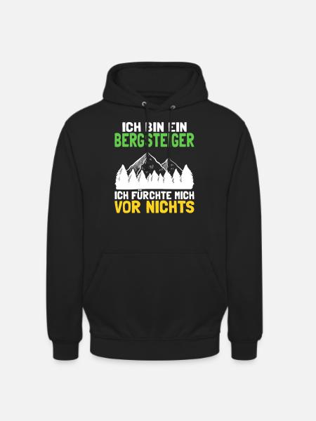 Ich Bin Ein Bergsteiger - Unisex Hoodie - Schwarz