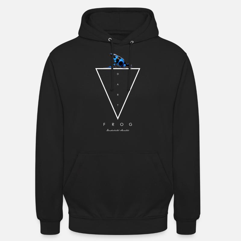 Blauer & Schwarzer Pfeilgiftfrosch Dendrobates auratus - Unisex Hoodie - Schwarz