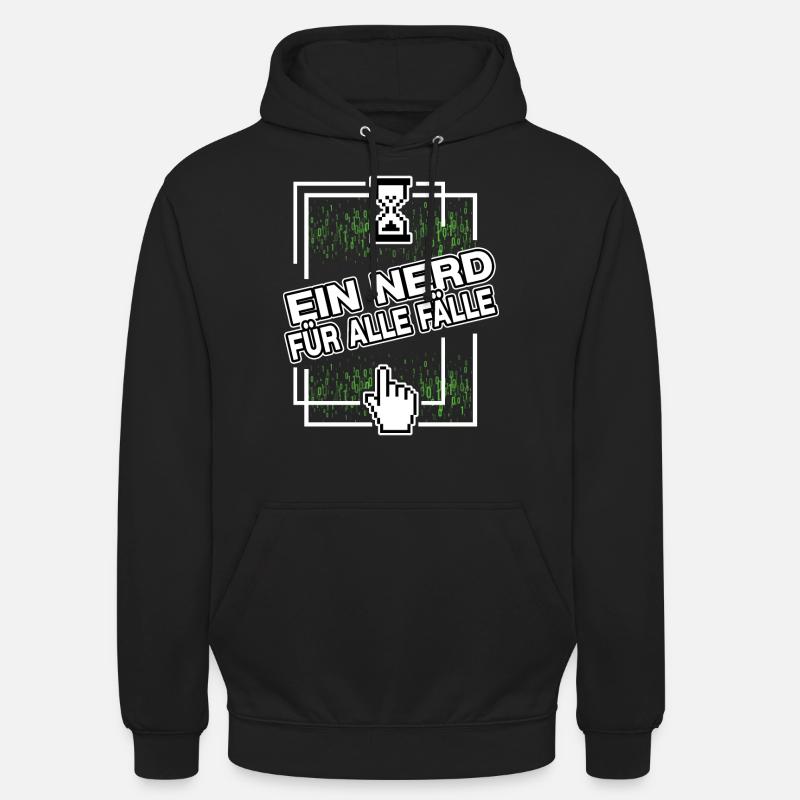 nerd administrator IT abteilung pixel coder Unisex Hoodie