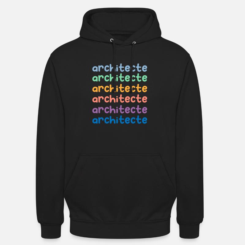 future architecte - Sweat-shirt à capuche unisexe - noir