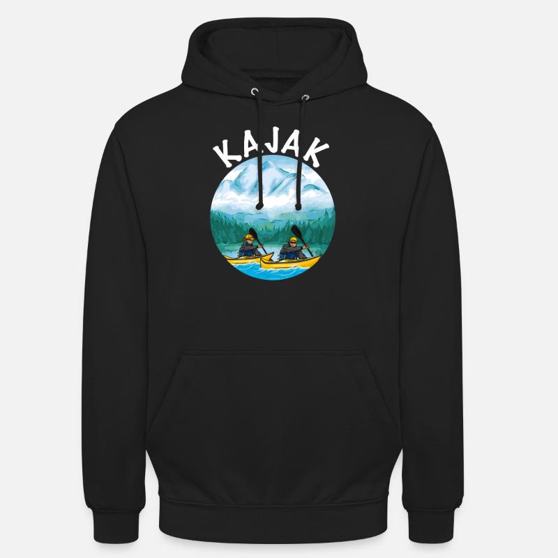 Kayak - Sweat-shirt à capuche unisexe - noir