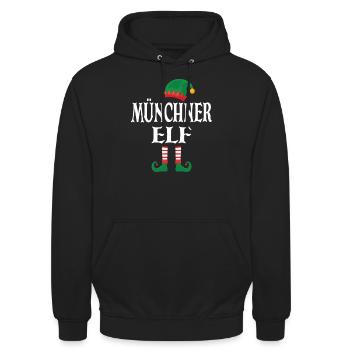 Münchner Elf - Unisex Hoodie - Schwarz - Vorne - Alina (178cm) & Michal (187cm)