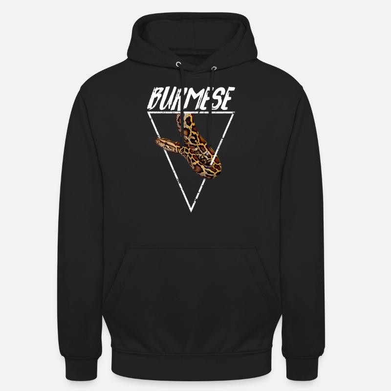 Propriétaire Python Birman Géométrique - Sweat-shirt à capuche unisexe - noir