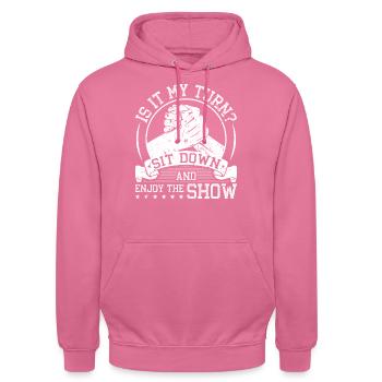 Arm Wrestle - Unisex Hoodie - Pink - Vorne - Alina (178cm) & Michal (187cm)