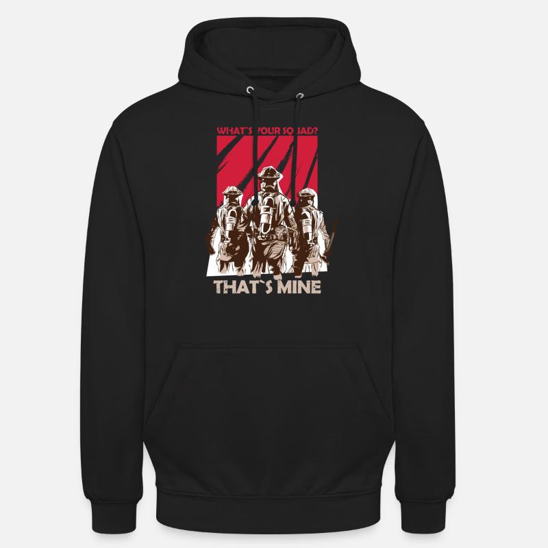 Firefighter Squad Fireman - Unisex Hoodie - black