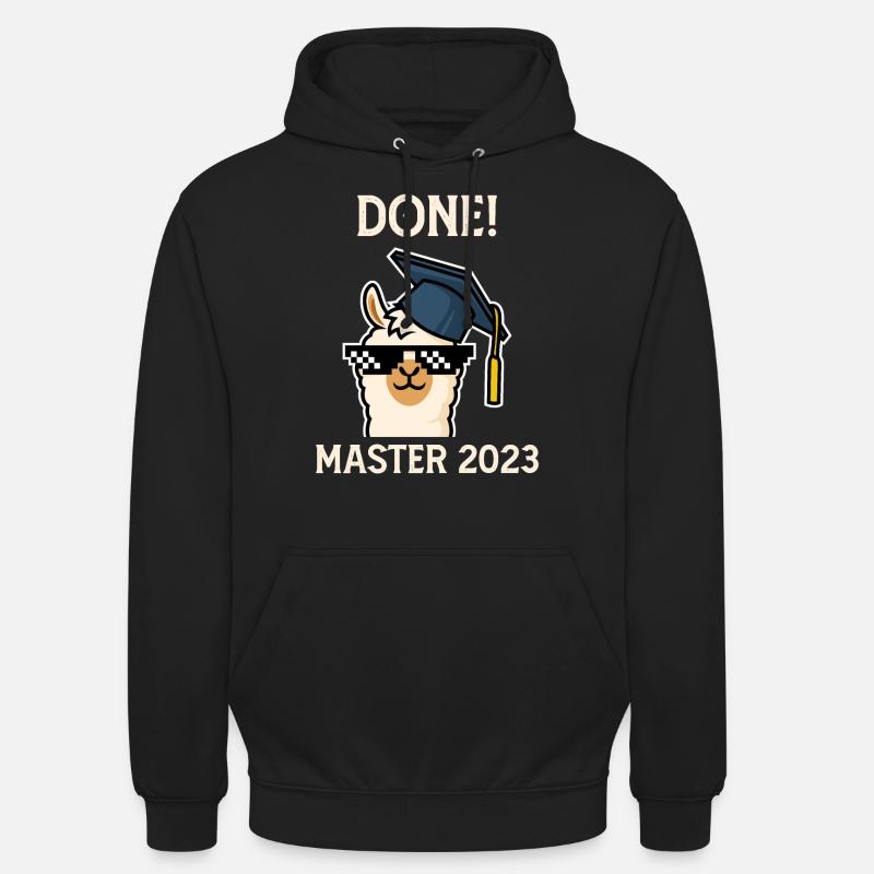 Master 2023 Done! Master's degree - Unisex Hoodie - black